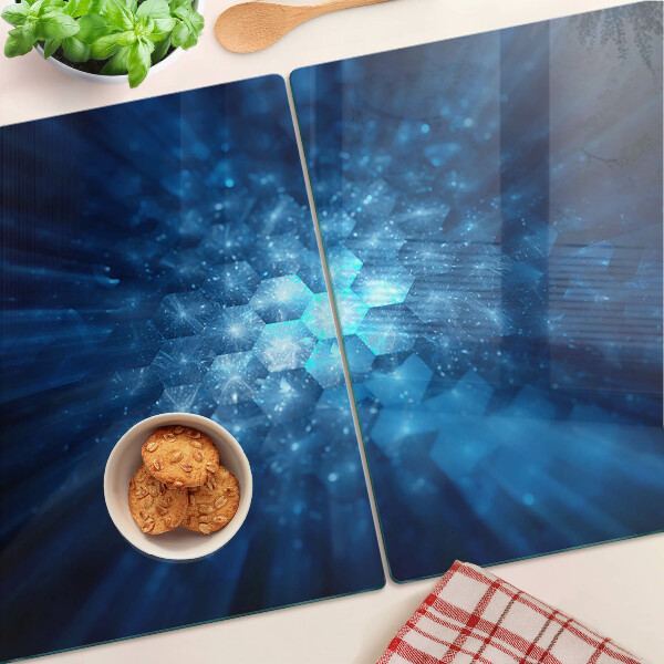 Schneidebrett mit blauem Lichtstreifen