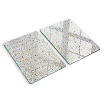 Schneidebrett mit Krokodilledermstruktur