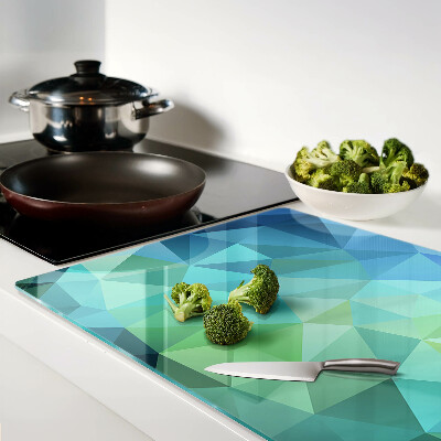 Schneidebrett mit geometrischem abstraktem Muster