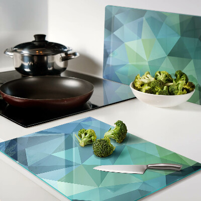 Schneidebrett mit geometrischem abstraktem Muster