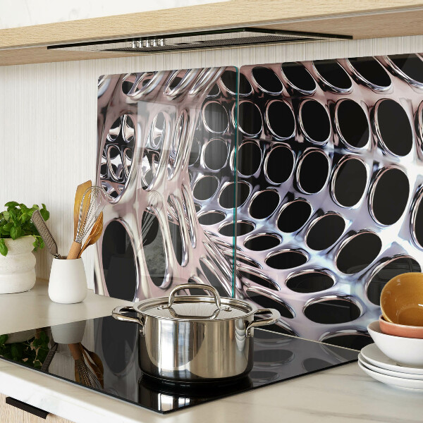 Schneidebrett mit abstrakter Netzstruktur