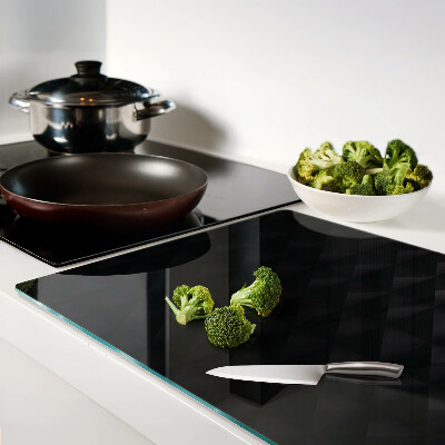 Schneidebrett glas Geometrische Muster in Schwarztönen