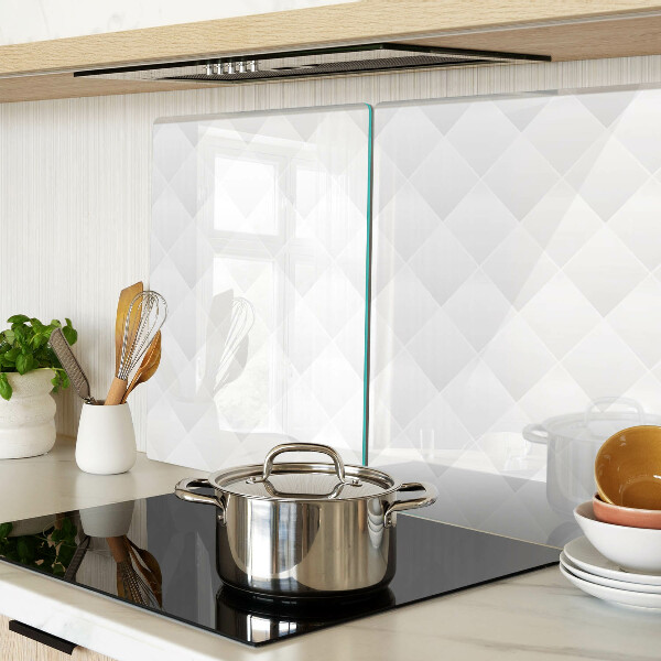 Glas-Schneidebrett mit Rautenmuster