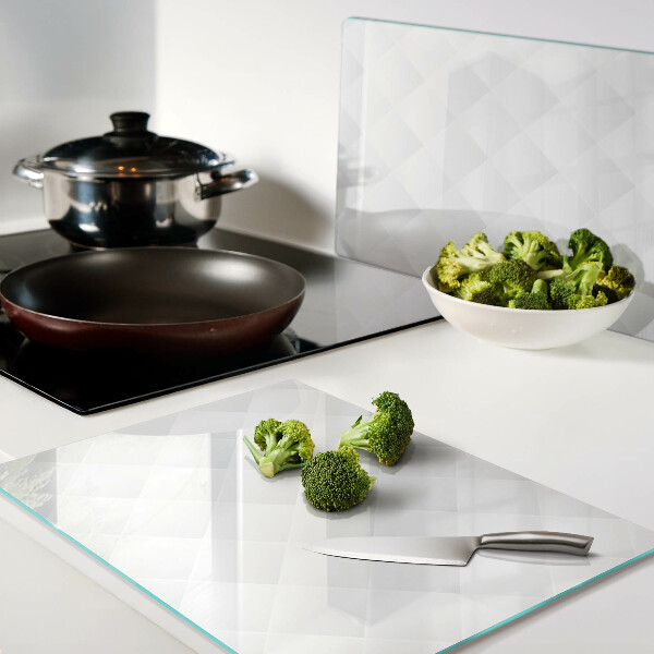 Glas schneidebrett Rautenmuster