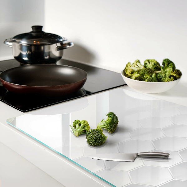 Schneidebrett mit sechseckigem Muster