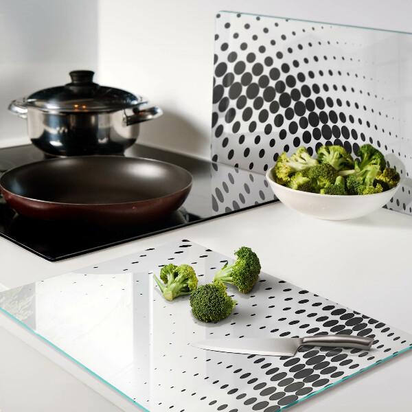 Schneidebrett Polka-Dot-Motiv