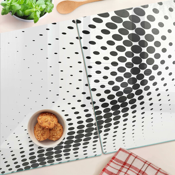 Schneidebrett mit Polka-Dot-Motiv