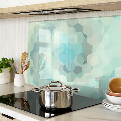 Schneidebrett Geometrische Formen in Blautönen