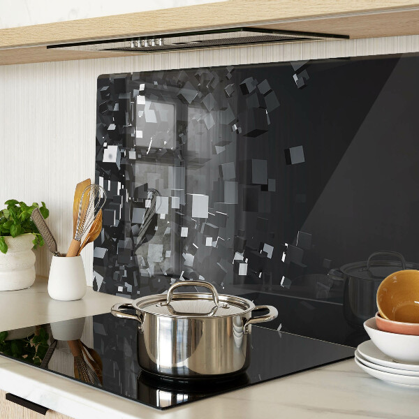 Schneidebrett Abstrakte schwarze Würfel