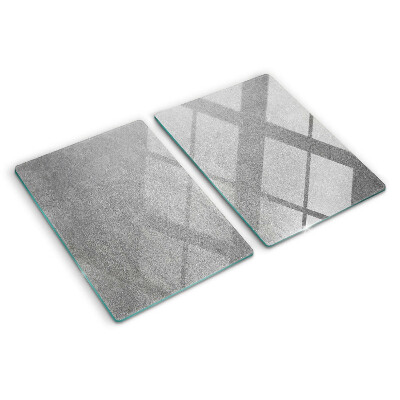 Schneidebrett Glas mit reflektierendem Fensterdesign