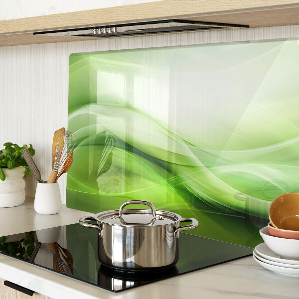 Glas schneidebrett Grüne Wellen und Farbverläufe
