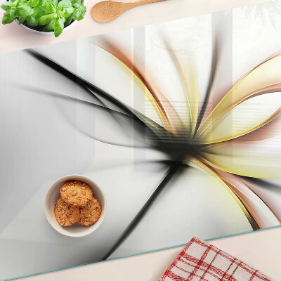 Schneidebrett Florales Abstraktum mit dynamischen Linien