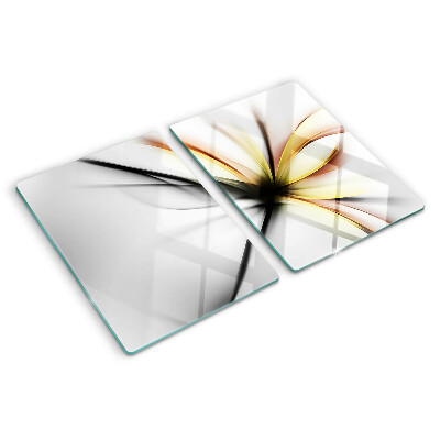 Schneidebrett Florales Abstraktum mit dynamischen Linien