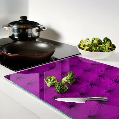 Schneidebrett mit lila Steppung