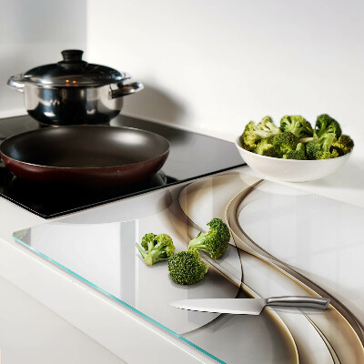 Schneidebrett Wellen in Beigetönen