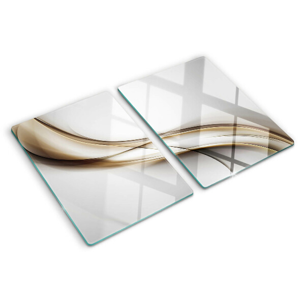 Schneidebrett Wellen in Beigetönen