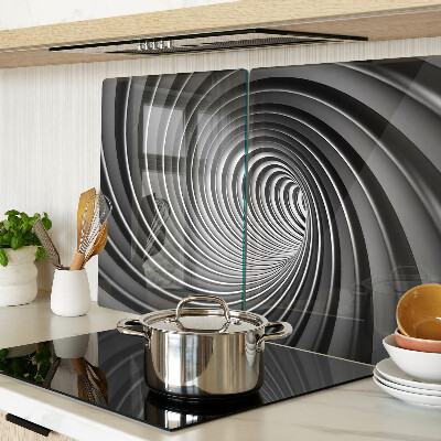 Schneidebrett mit wirbelndem Spiralmuster