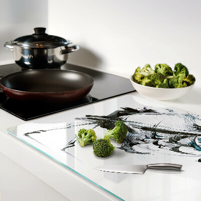 Glas schneidebrett Geflügelter Tanz