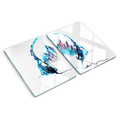 Schneidebrett mit aufgedrucktem Stadtpanorama