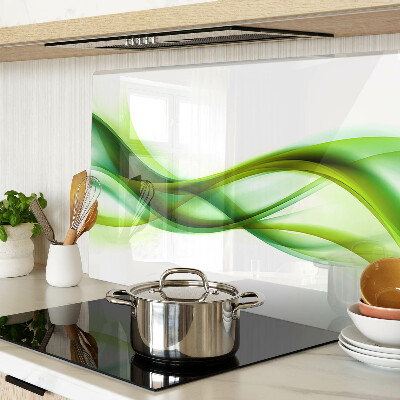 Glas schneidebrett Wellen in Grüntönen