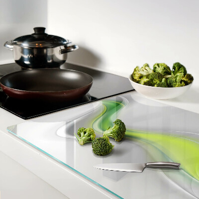 Schneidebrett Wellen in Grüntönen