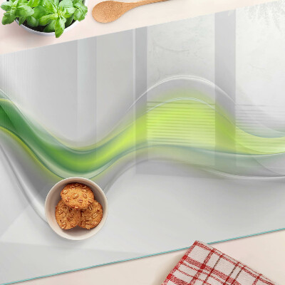 Schneidebrett Wellen in Grüntönen
