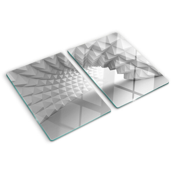 Schneidebrett glas 3D-geometrisches Muster