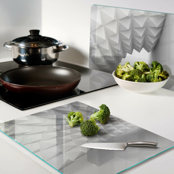 Schneidebrett glas 3D-geometrisches Muster