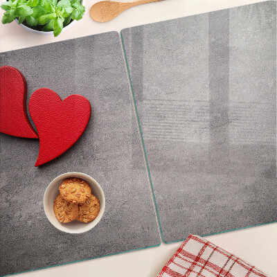 Schneidebrett Ein Herz vor dem Hintergrund eines Fensters