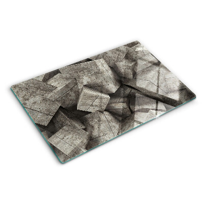 Schneidebrett mit abstraktem geometrischem Muster