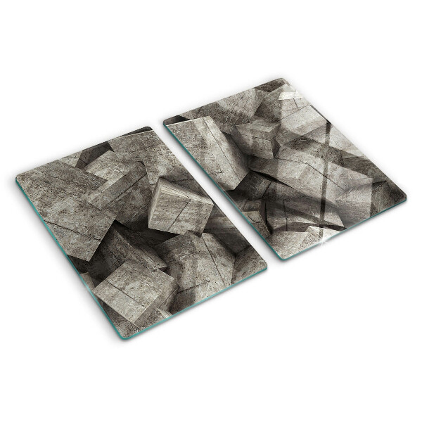 Schneidebrett mit abstraktem geometrischem Muster