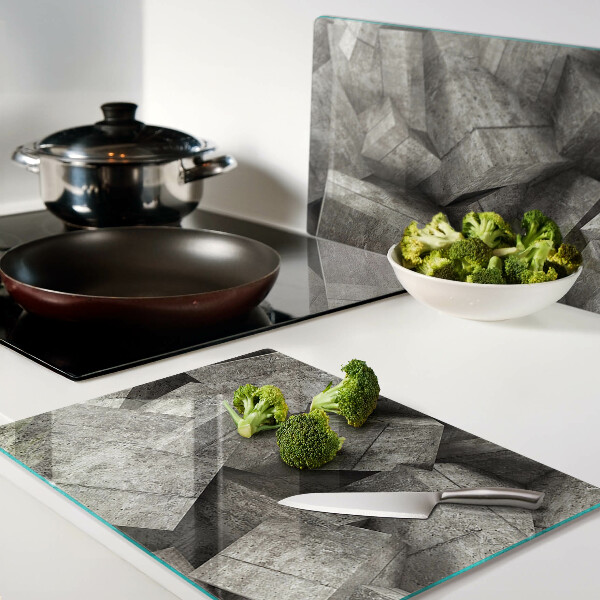 Schneidebrett mit abstraktem geometrischem Muster