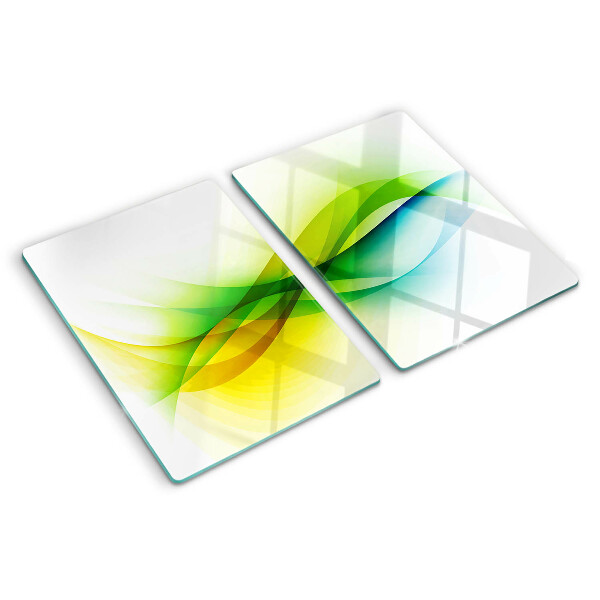 Schneidebrett glas Abstrakte Farbwellen