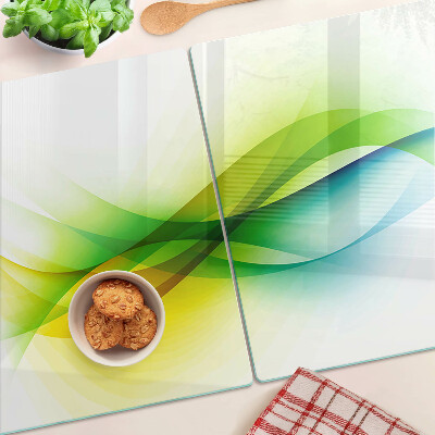 Schneidebrett glas Abstrakte Farbwellen
