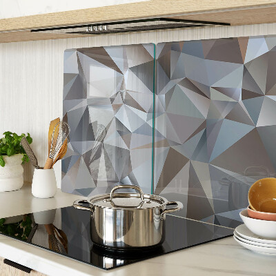 Glas Schneidebrett mit Diamantschliffmuster