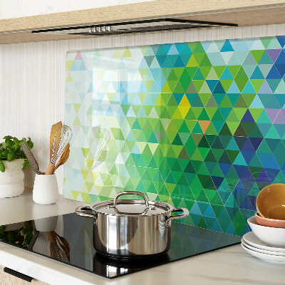 Schneidebrett Die Geometrie farbiger Dreiecke