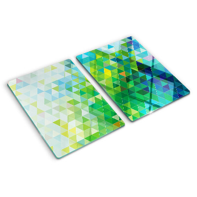 Schneidebrett Die Geometrie farbiger Dreiecke