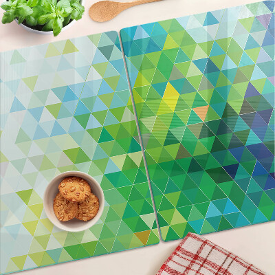 Schneidebrett Die Geometrie farbiger Dreiecke