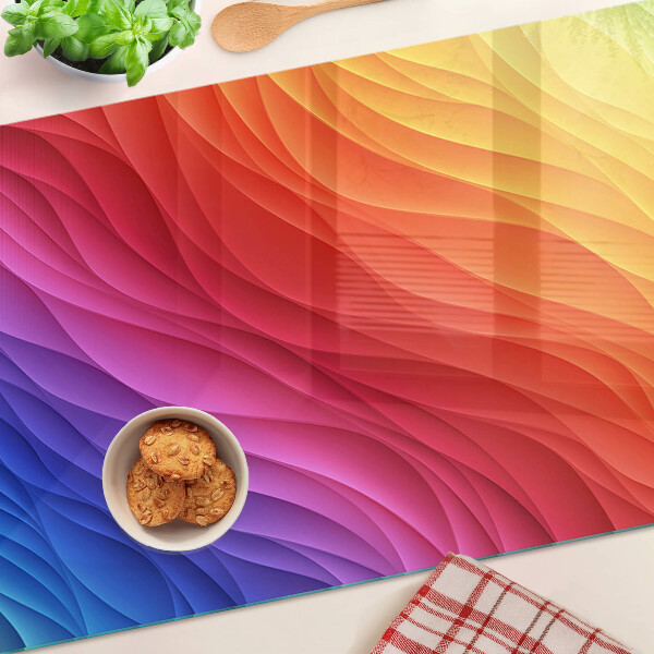 Schneidebrett Farbwellen