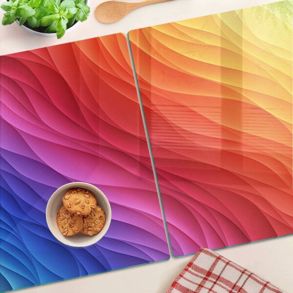 Schneidebrett Farbwellen