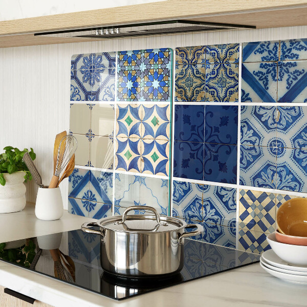 Schneidebrett Glas mit Mosaikfliesenmuster