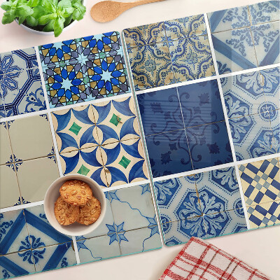 Schneidebrett glas Mosaikfliesenmuster