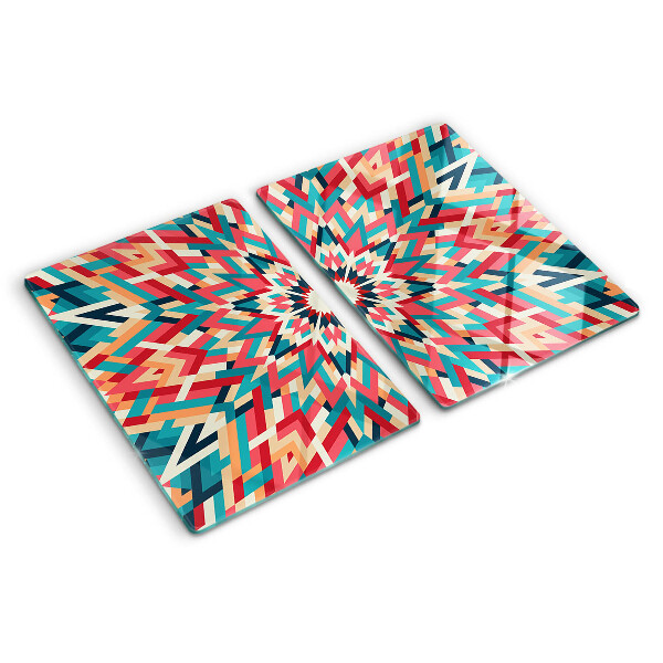 Schneidebrett Mehrfarbiges Mandala