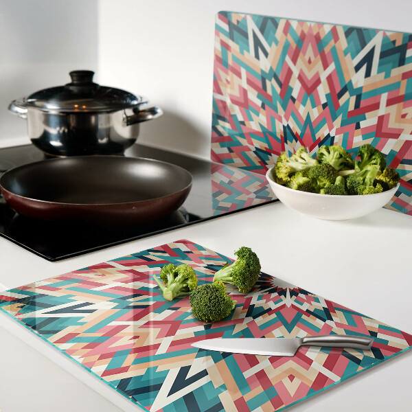 Schneidebrett Mehrfarbiges Mandala