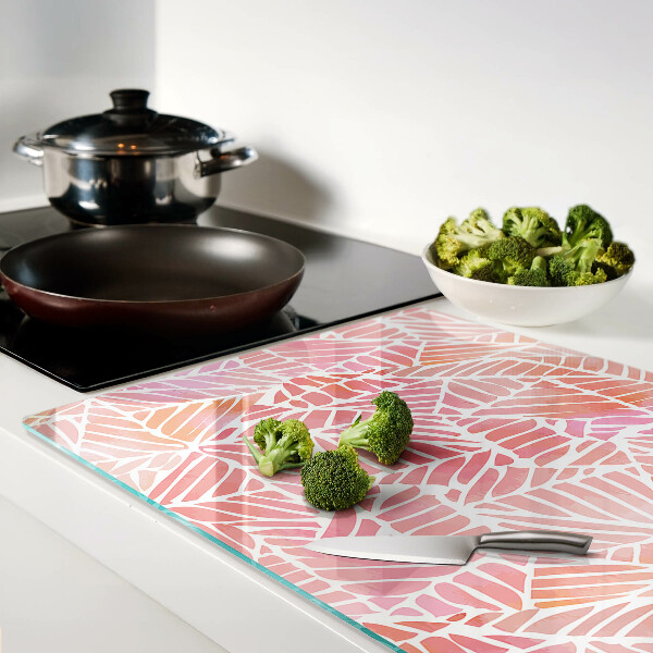 Glas schneidebrett Blätter in Pastelltönen