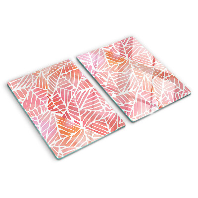 Glas schneidebrett Blätter in Pastelltönen