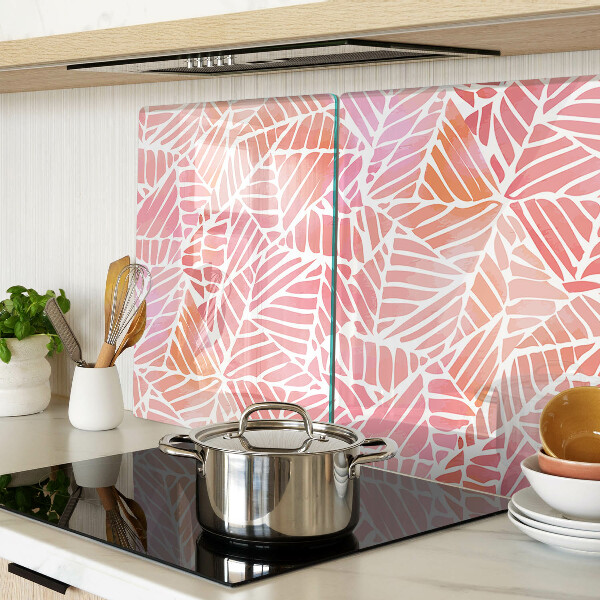 Glas schneidebrett Blätter in Pastelltönen