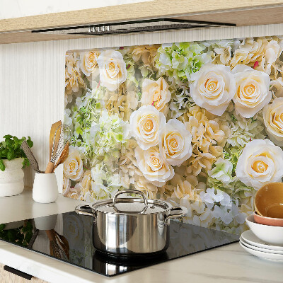 Schneidebrett Blumen in Pastelltönen