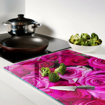 Schneidebrett Rosen in Rosatönen