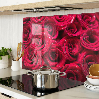 Schneidebrett Rosen in einem intensiven Rosa